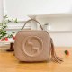 Khaki Casual Simplicity Letter Tassel Zipper Bags