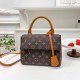 Brown Elegant Letter Patchwork Bags