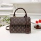 Coffee Elegant Letter Patchwork Bags