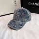 The cowboy blue Street Letter Patchwork Hat