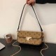 Brown Celebrities Letter Patchwork Chains Bags