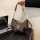 Black Vintage Letter Chains Zipper Bags