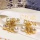 Gold Street Simplicity Letter Patchwork Earrings