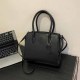 Black Elegant Simplicity Letter Zipper Bags