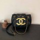 Black Casual Simplicity Letter Chains Bags