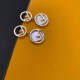 Gold Simplicity Letter Patchwork Earrings