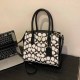Black And White Elegant Simplicity Letter Zipper Bags