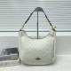 White Casual Simplicity Letter Zipper Bags