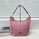 Pink Casual Simplicity Letter Zipper Bags