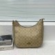 Khaki Casual Simplicity Letter Zipper Bags