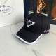 Black Street Simplicity Letter Embroidered Hat