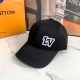 Black Street Simplicity Letter Embroidered Hat