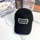 Black Street Simplicity Letter Patchwork Hat