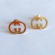 Gold Simplicity Letter Patchwork Earrings