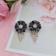 Black Celebrities Elegant Letter Tassel Earrings