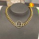 Gold Simplicity Letter Chains Necklaces