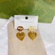 Gold Simplicity Letter Patchwork Earrings