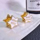 White Street Simplicity Letter Patchwork Earrings