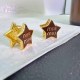Brown Street Simplicity Letter Patchwork Earrings