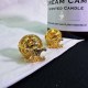 Gold Celebrities Geometric Patchwork Earrings