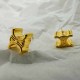 Gold Simplicity Geometric Patchwork Earrings