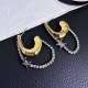 Gold Street Simplicity Geometric Tassel Earrings