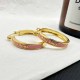 Pink Simplicity Letter Patchwork Earrings