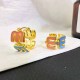 Colour Street Simplicity Letter Patchwork Earrings