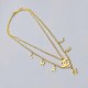 Gold Simplicity Letter Chains Necklaces