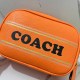 Orange Simplicity Letter Zipper Bags
