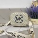 Cream White Street Letter Zipper Bags
