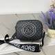 Black Street Letter Zipper Bags