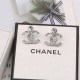 Silver Simplicity Letter Rhinestone Earrings