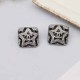 Black Simplicity Geometric Patchwork Rhinestone Earrings