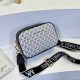 White Street Simplicity Letter Patchwork Zipper Bags