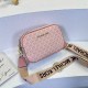 Pink Street Simplicity Letter Patchwork Zipper Bags