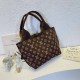 Coffee Casual Simplicity Letter Patchwork Bags