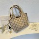 Khaki Street Simplicity Letter Patchwork Bags