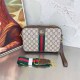 Khaki Street Letter Patchwork Zipper Bags