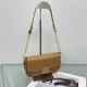 Brown Casual Simplicity Letter Zipper Bags