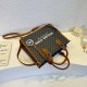 Brown Casual Street Letter Zipper Bags