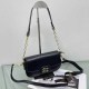 Black Casual Simplicity Letter Zipper Bags