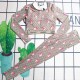Pink Sportswear Letter Character Patchwork Swimwears