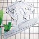 Gray White Sportswear Letter Patchwork Swimwears