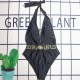 Black Sexy Figure Backless Swimwears