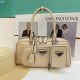 Apricot Casual Simplicity Letter Zipper Bags
