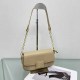 Khaki Casual Simplicity Letter Zipper Bags