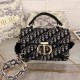Black Gray Street Elegant Letter Patchwork Bags