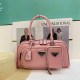 Pink Casual Simplicity Letter Zipper Bags