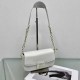 White Casual Simplicity Letter Zipper Bags